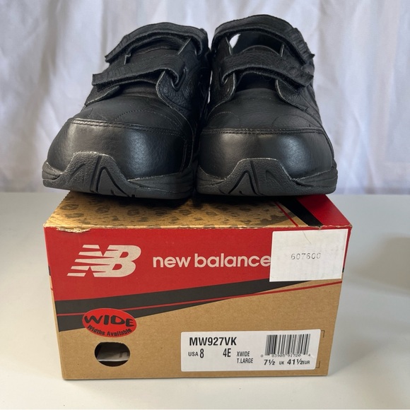 Men’s New Balance 927 Size 8 4E Wide MW927VK Black With Rollbar NDurance Walking - Picture 14 of 16